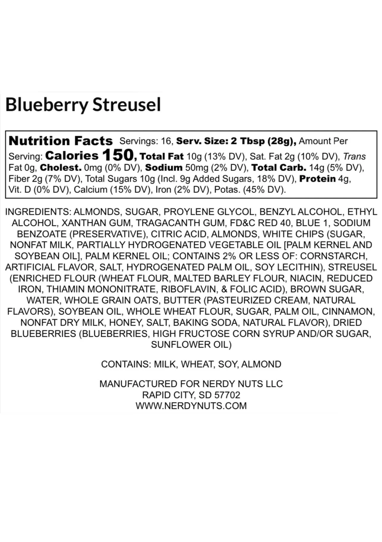 Blueberry Streusel Almond Butter - Image 3