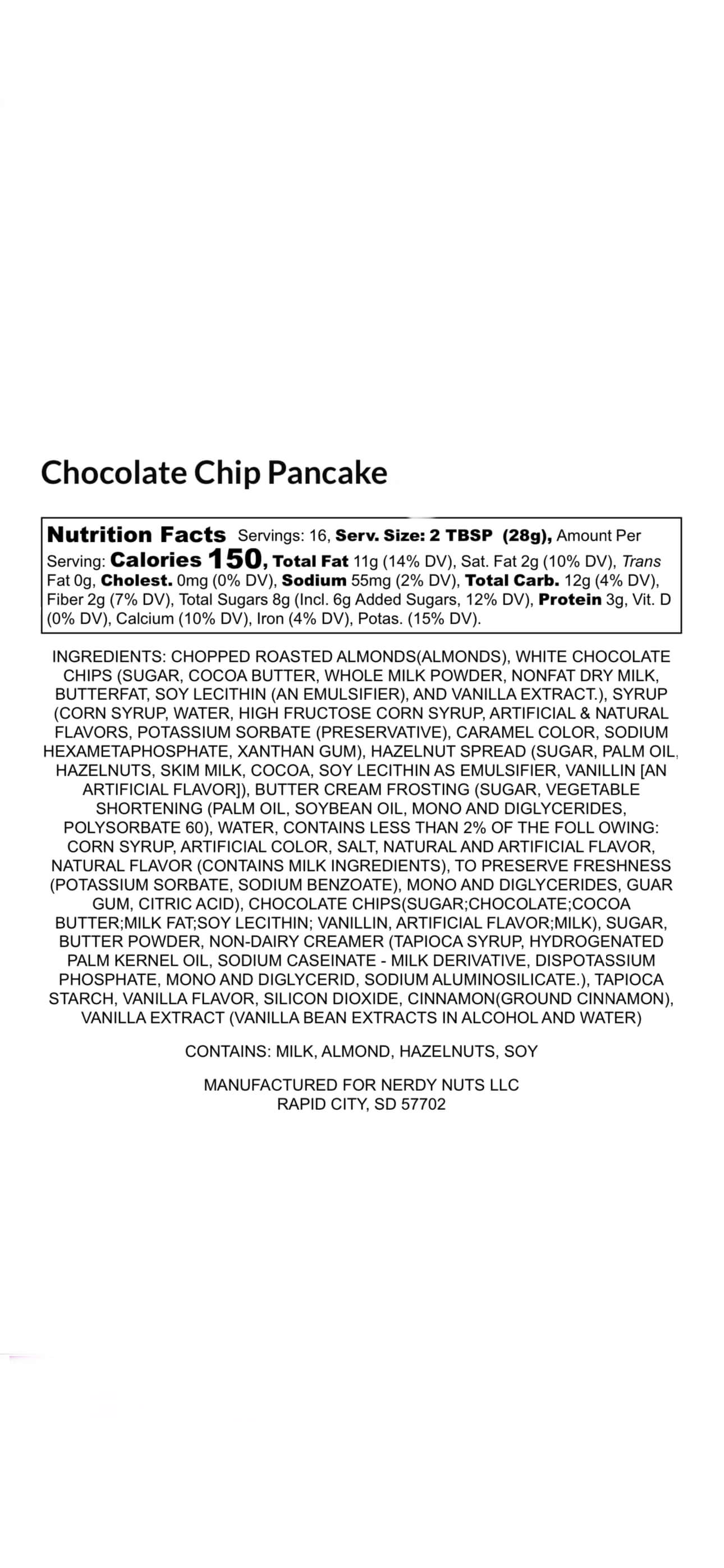 Choco Chip Pancakes Almond Butter Treat - Image 3