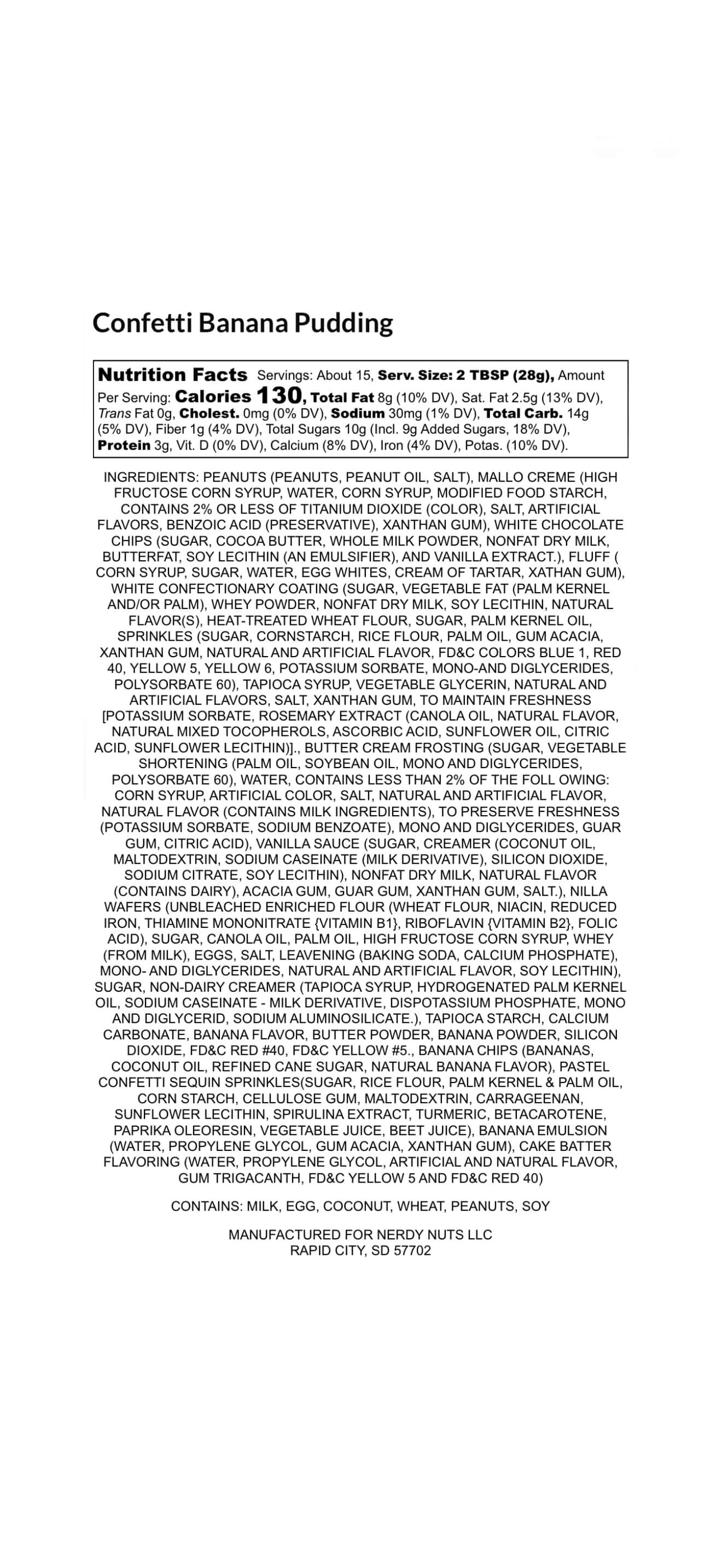 Confetti Banana Pudding Peanut Butter Treat - Image 3