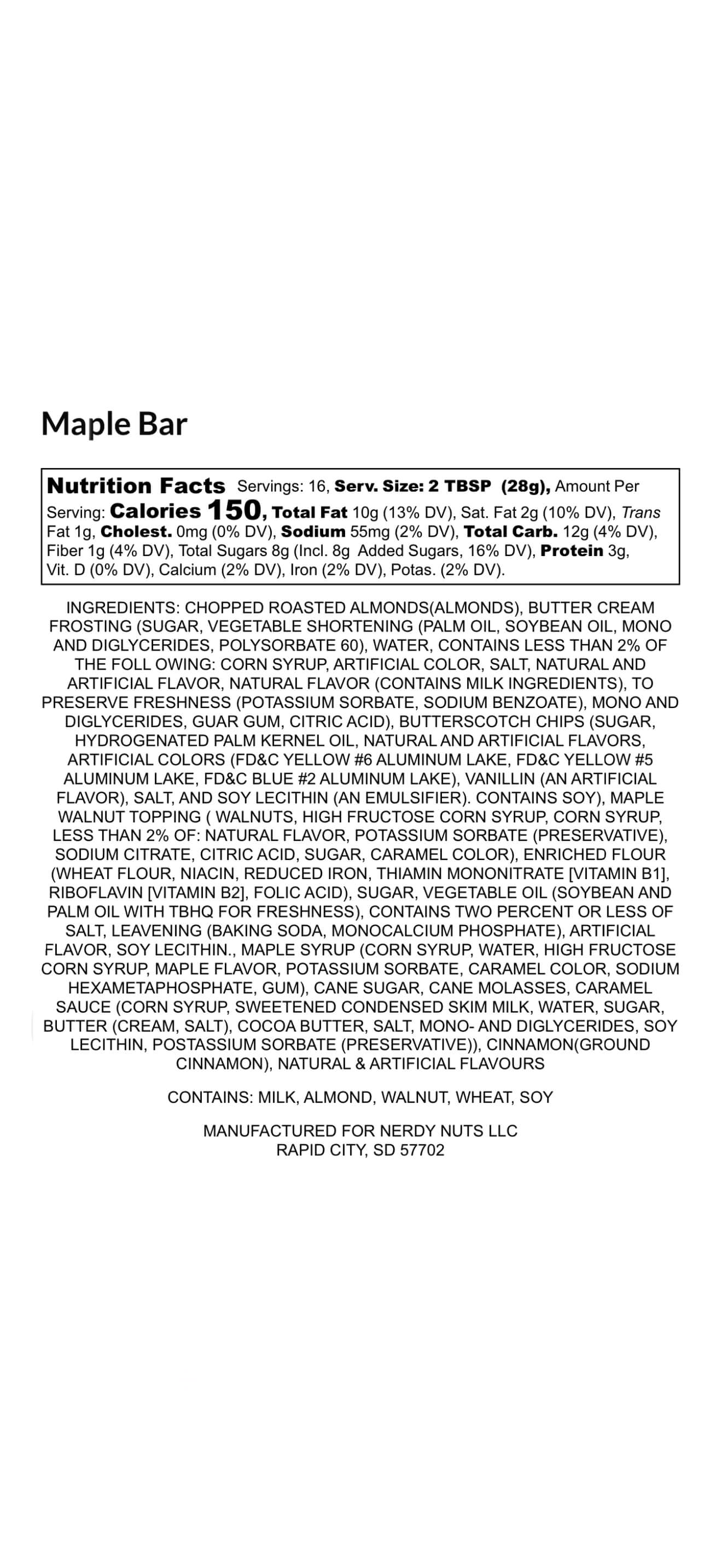 Maple Bar Almond Butter Treat - Image 3