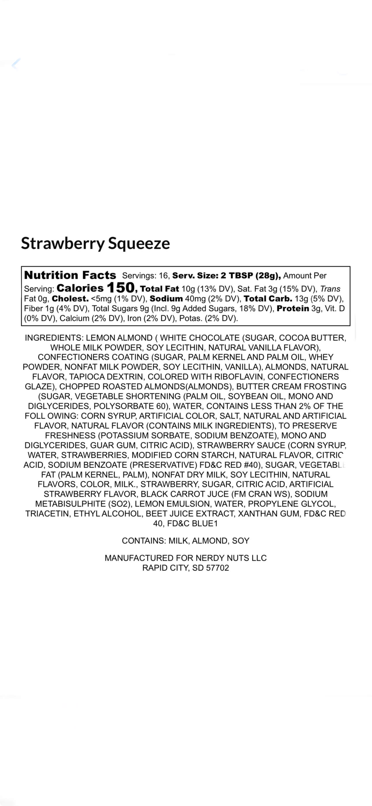 Strawberry Squeeze Almond Butter Treat - Image 4